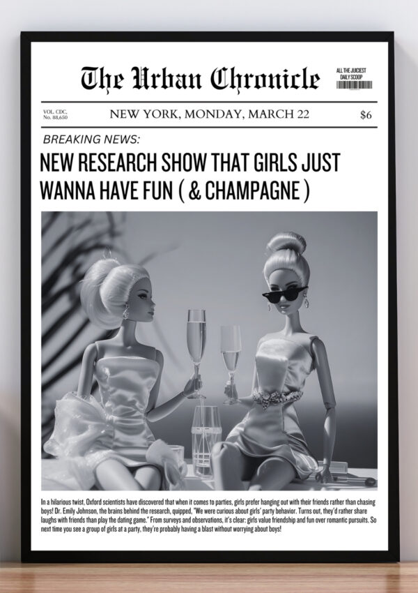 Cuadro girls and champagne