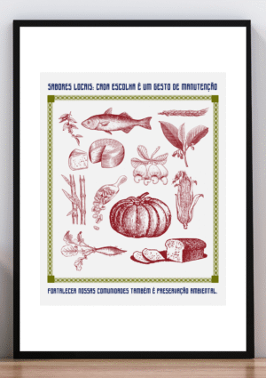 Cuadro ilustración alimentos