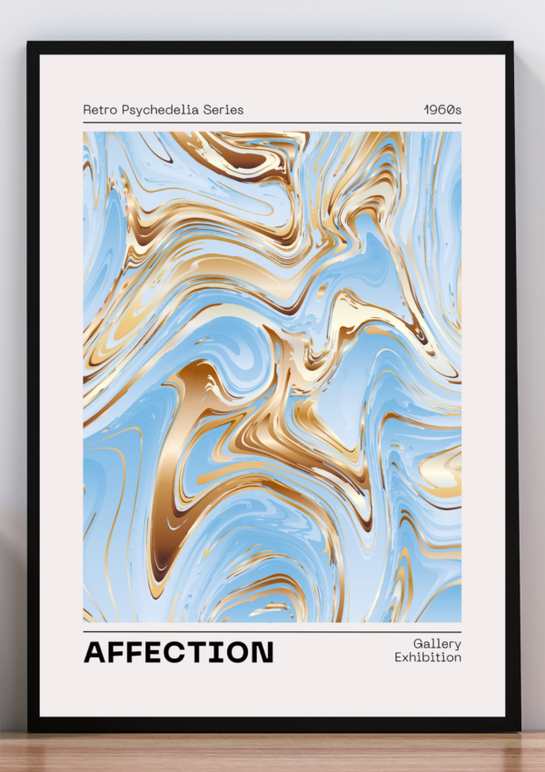 Cuadro affection, retro psychedelia series 1960