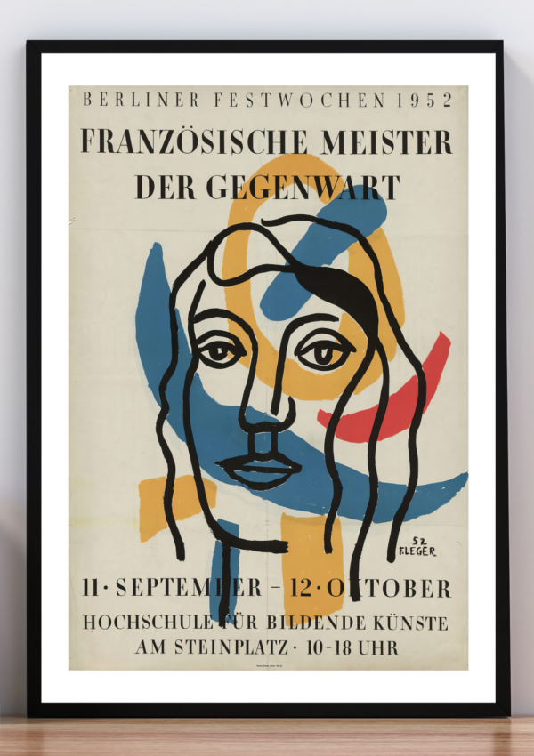Cuadro cartel de exposición Léger 1952
