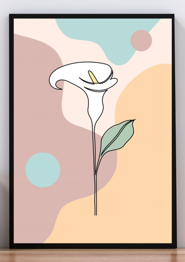 Cuadro flor Alcatraz