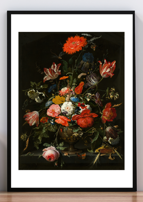 Cuadro Flores en un jardín de terracota. Ruysch 1710