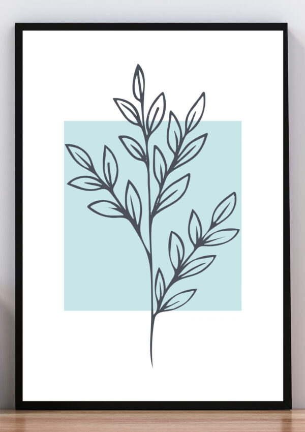 Cuadro flores minimalistas II