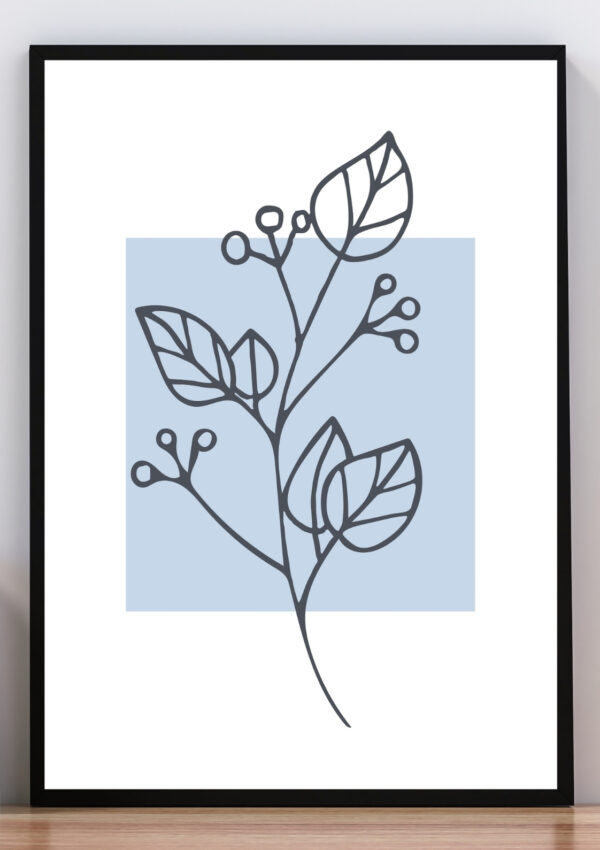 Cuadro flores minimalistas I