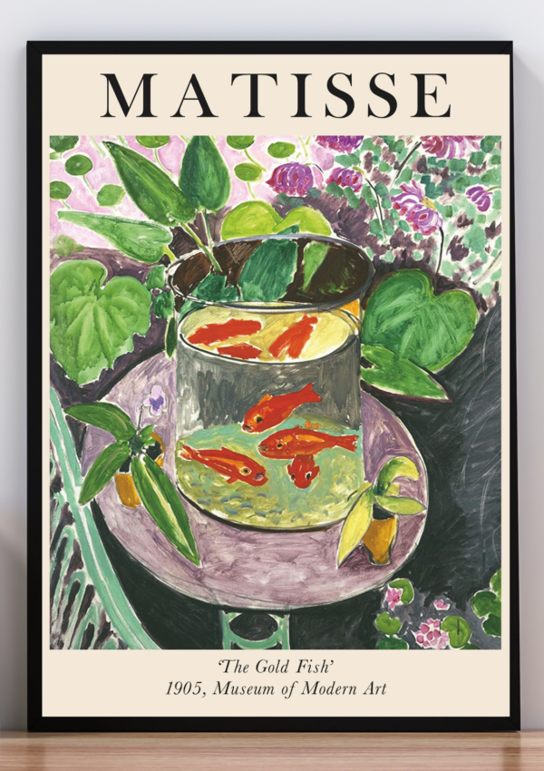 Cuadro the gold fish, matisse