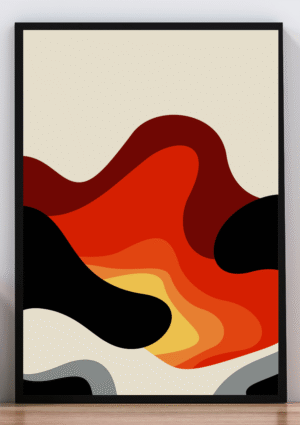 Cuadro Fuego Abstracto