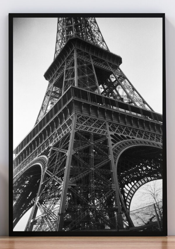 Cuadro torre eiffel blanco y negro