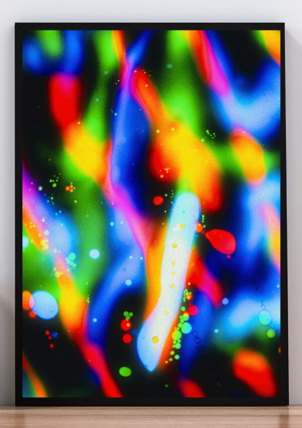 Cuadro foto luces de colores