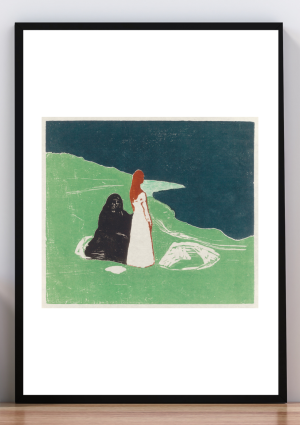 Cuadro two women on the shore. Edvard Munch 1898.