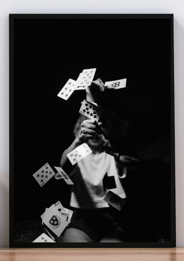 Cuadro Foto cartas blanco y negro