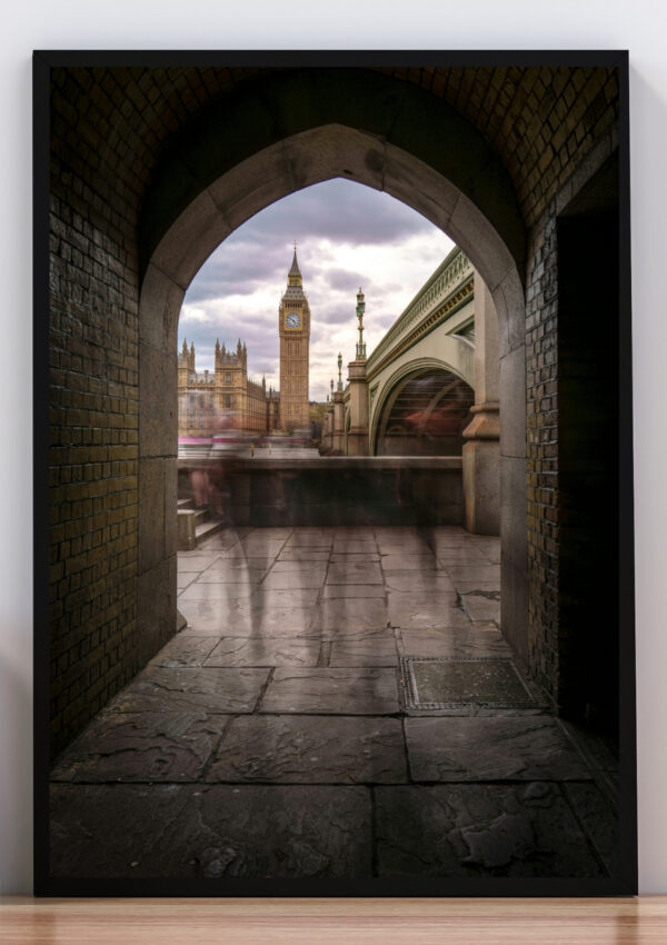 Cuadro foto de londres y sombras