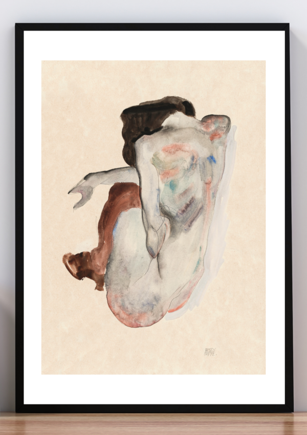 Cuadro espalda femenina. Egon Schiele 1912