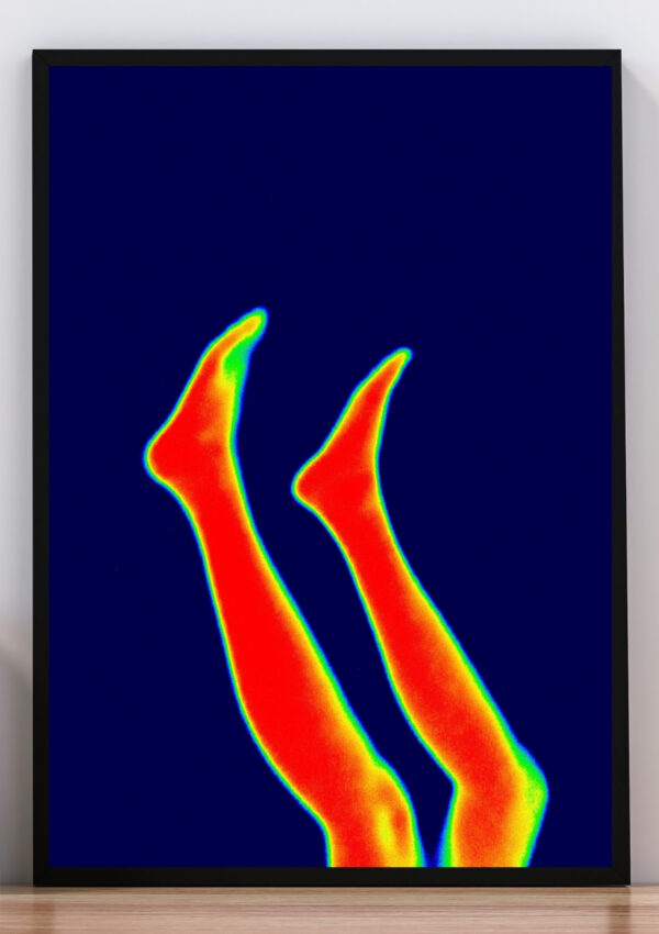 Cuadro efecto termografía pies
