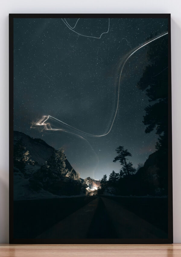 Cuadro foto noche de estrellas