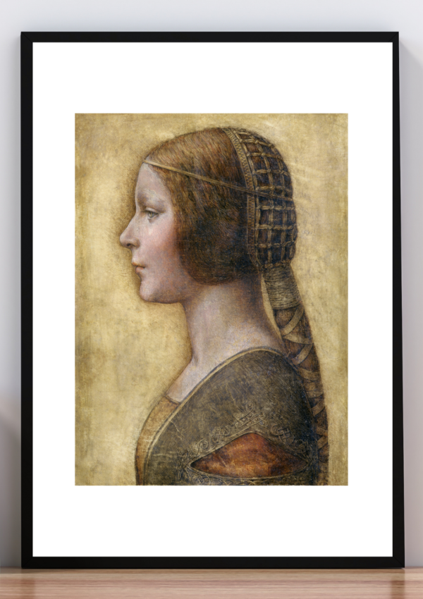 Cuadro la bella principessa. Leonardo da vinci.