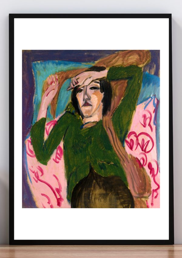 Cuadro mujer reclinada. Ernest Ludwing Kirchner 1909