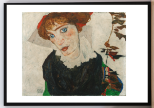 Cuadro Retrato de Wally. Blidnis Wally Neuzil. 1912