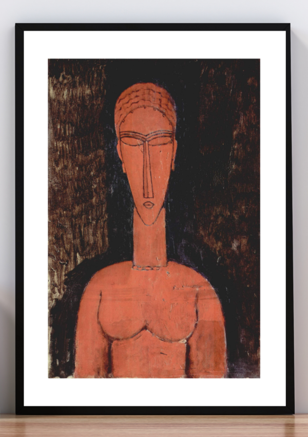 Cuadro Busto de mujer. Amadeo Modigliani 1910.
