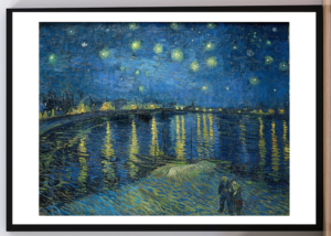 Cuadro Noche estrellada sobre Ródano. Vicent Van Gogh 1888