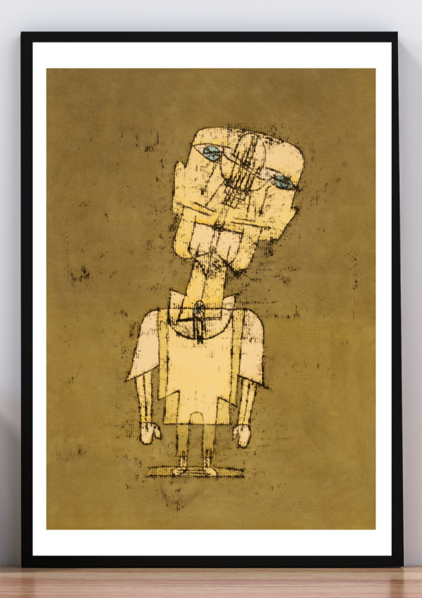 Cuadro Angelus Novus. Paul Klee 1920