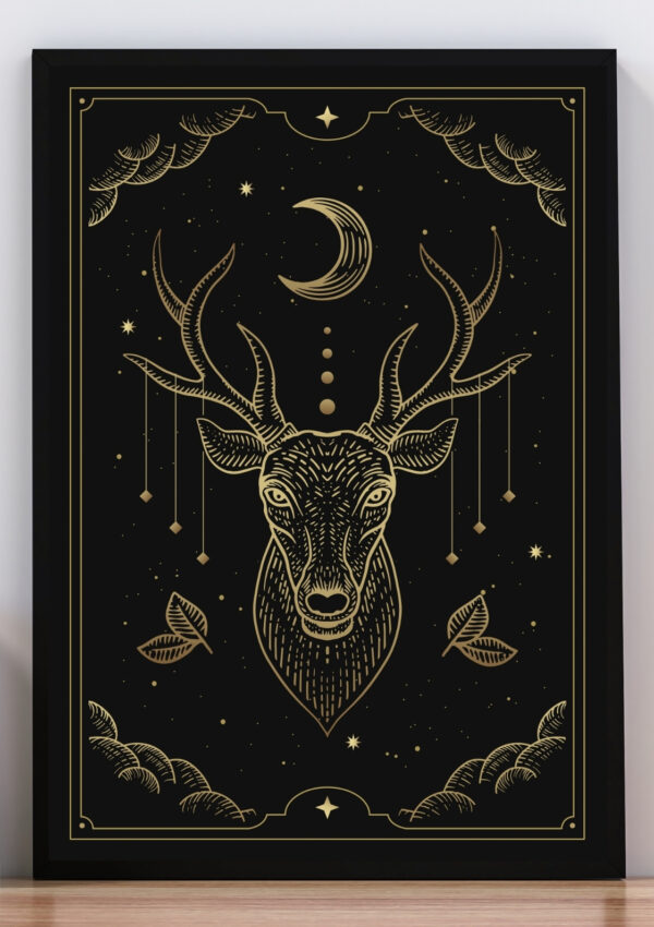Cuadro ciervo protector