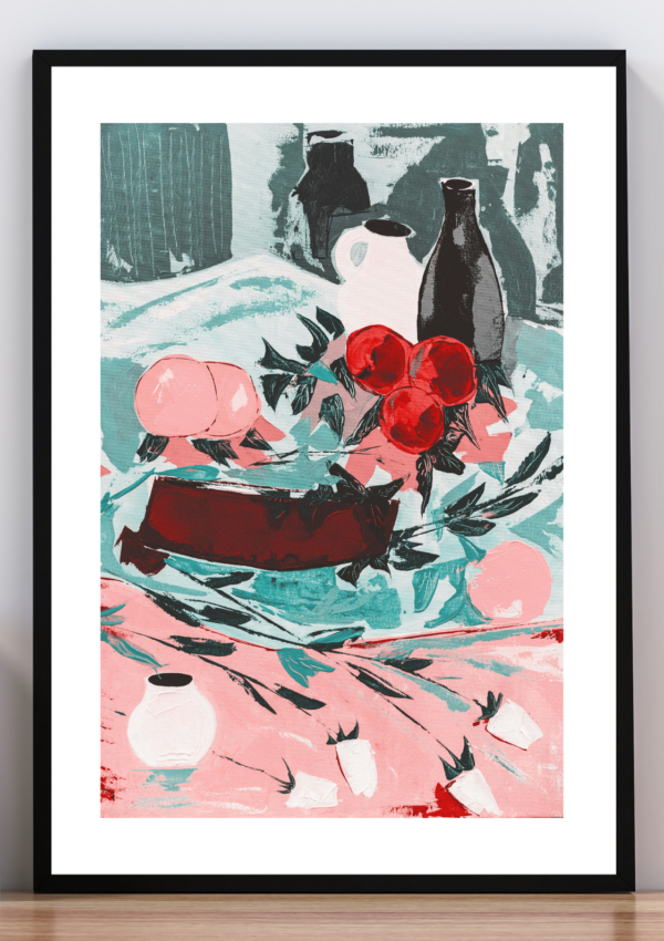 Cuadro Bodegón con grandes flores. Amadeo Modigliani 1908