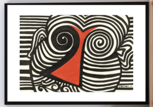 cuadro The red nose, calder