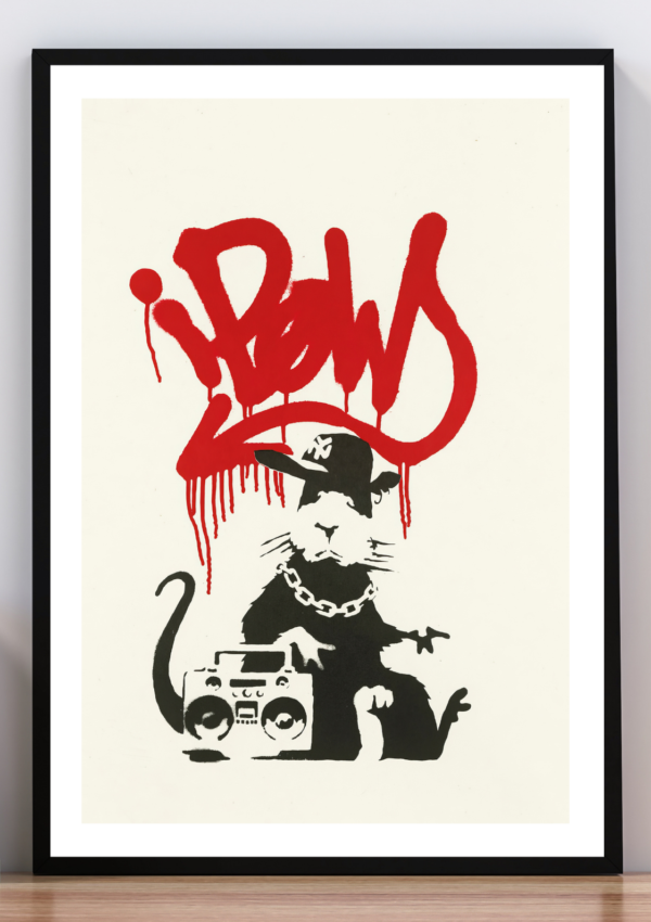 Cuadro gangsta rat, Banksy