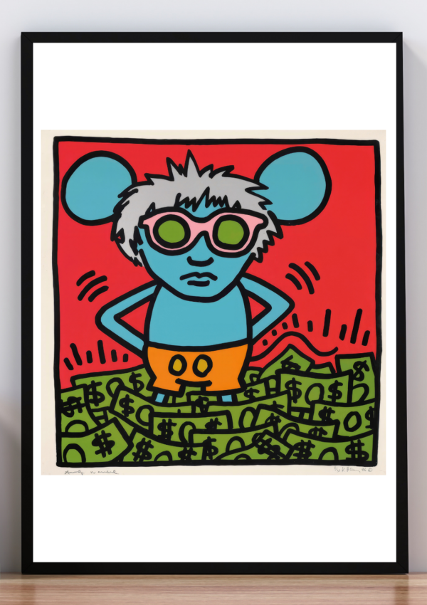 Cuadro Andy mouse, haring 1986