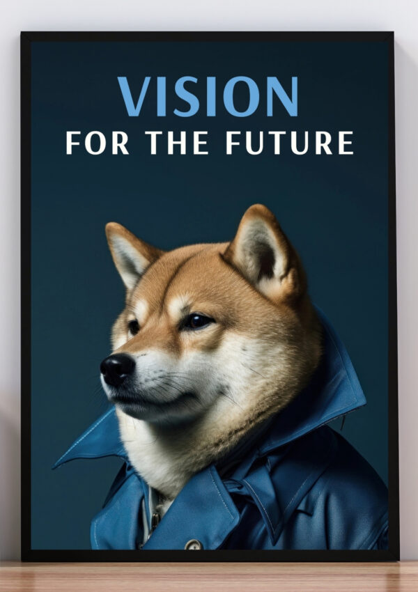 Cuadro ilustración Lobo visión