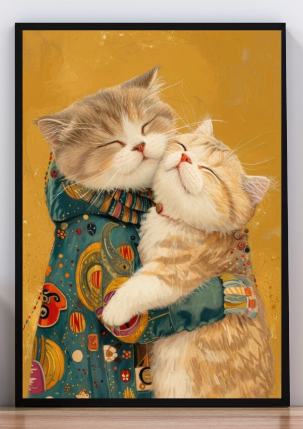 Cuadro ilustración Gatitos