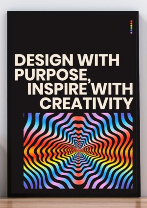 Cuadro poster inspire with creativity