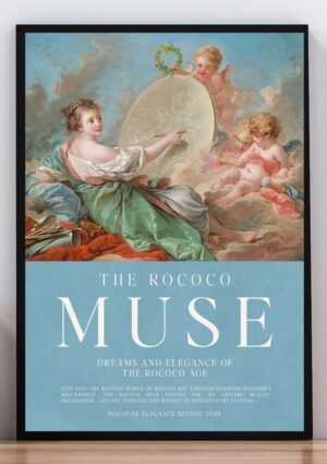 Cuadro poster the rococo muse
