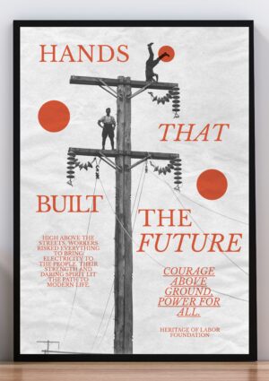 Cuadro poster hands that built the future