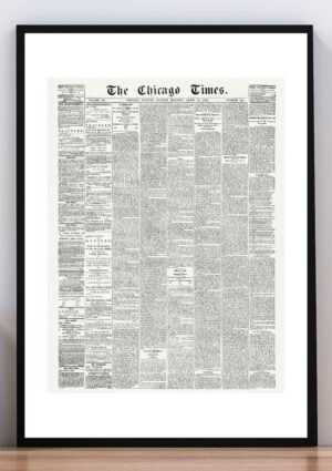 Cuadro poster The Chicago times