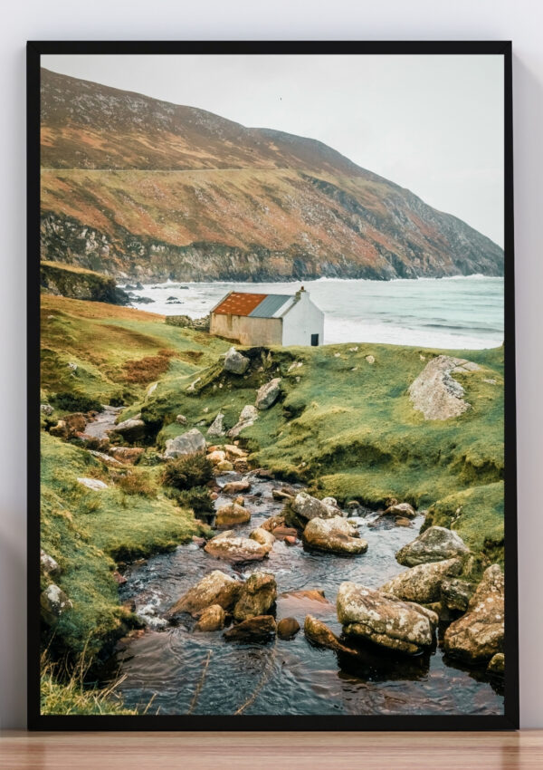 Cuadro foto casita costera