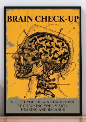 cuadro poster brain check-up