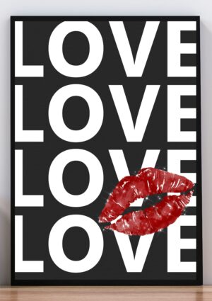 cuadro love and kiss