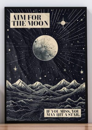 cuadro aim for the moon