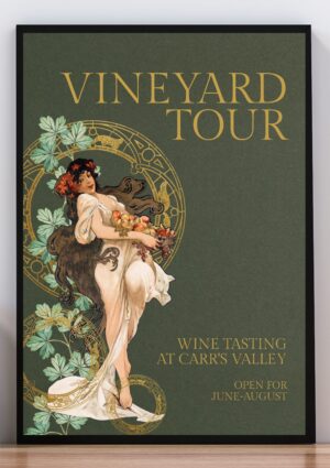 Cuadro poster vineyard tour