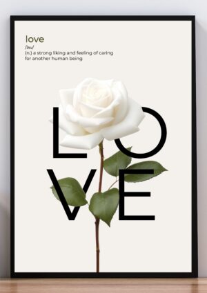 Cuadro poster love