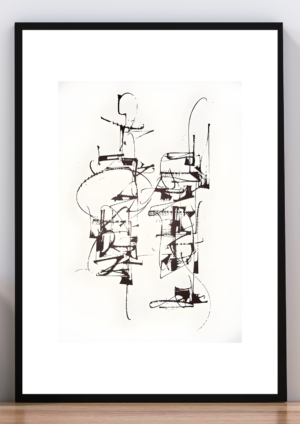 Cuadro monocromático X