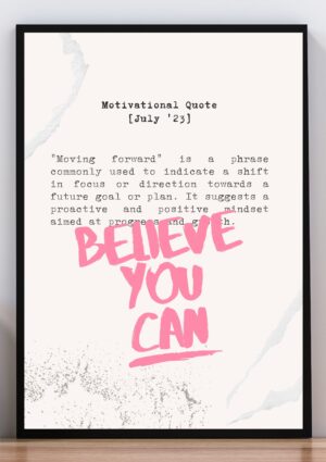 Cuadro frase belive you can