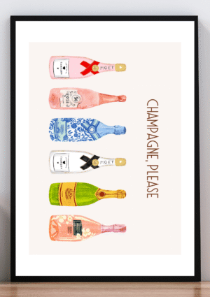 Cuadro champagne, please