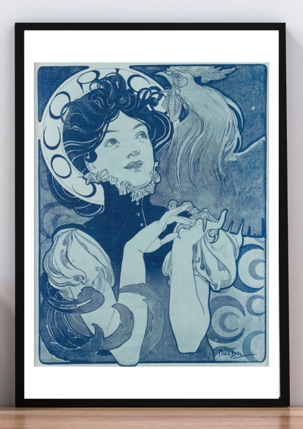 Cuadro La chanteuse. Alphonse Mucha 1898