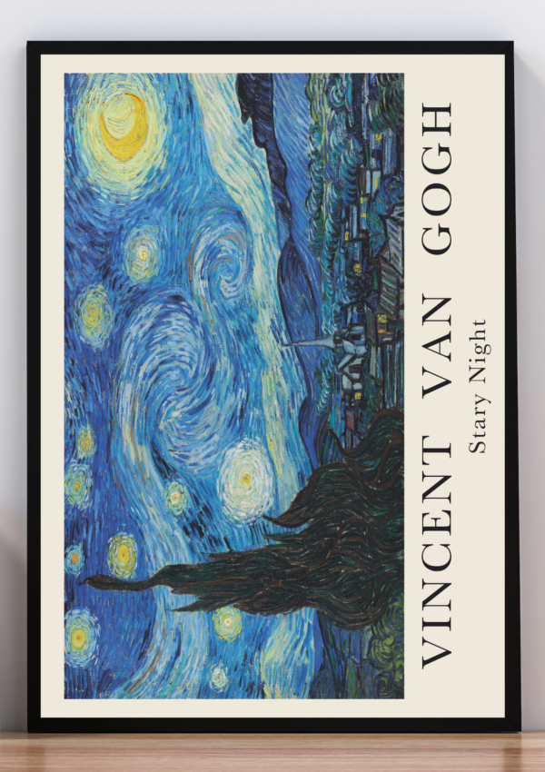Cuadro la noche estrellada, Van Gogh.1889