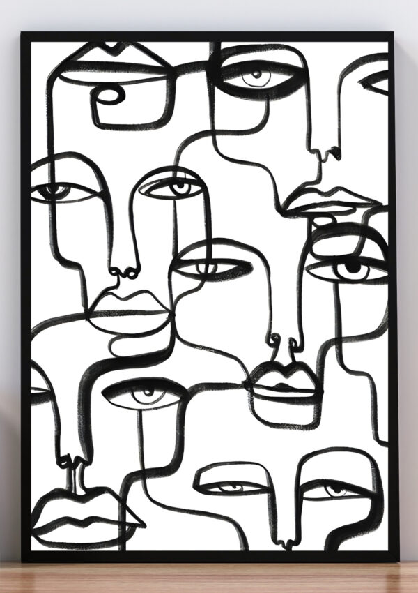 Cuadro monocromático IX