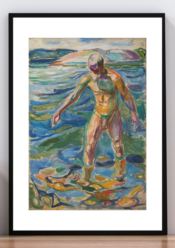 Cuadro Hombre bañandose. Edvard Munch 1907